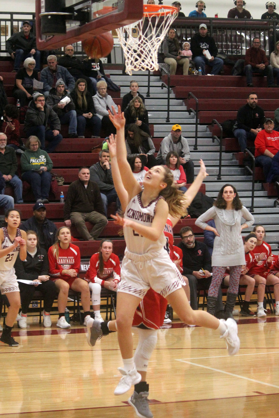 Chippewa Falls at Menomonie girls basketball 12-6-19